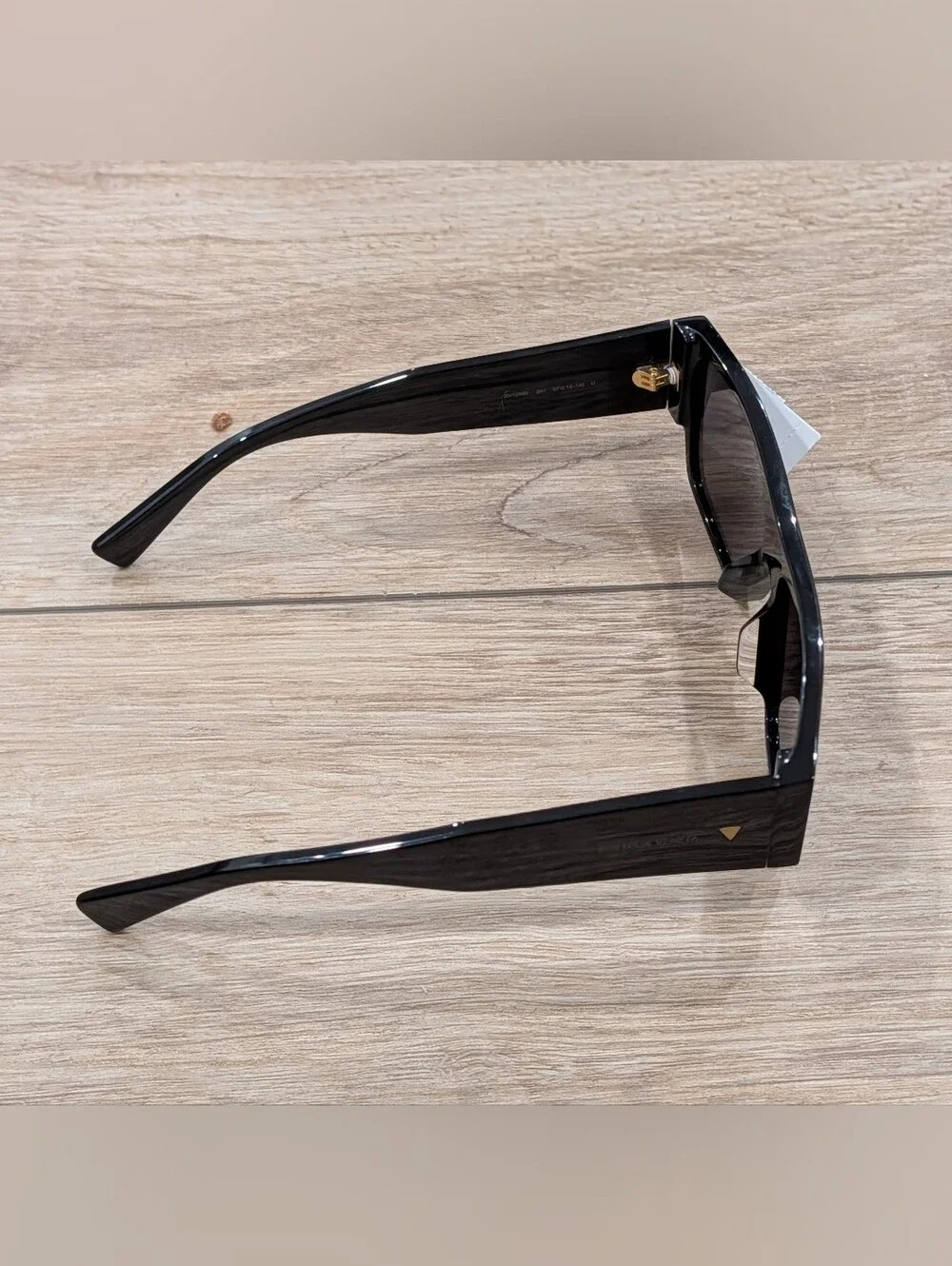 $570 Mens Authentic BOTTEGA VENETA 57mm Square Sunglasses Black/Gray